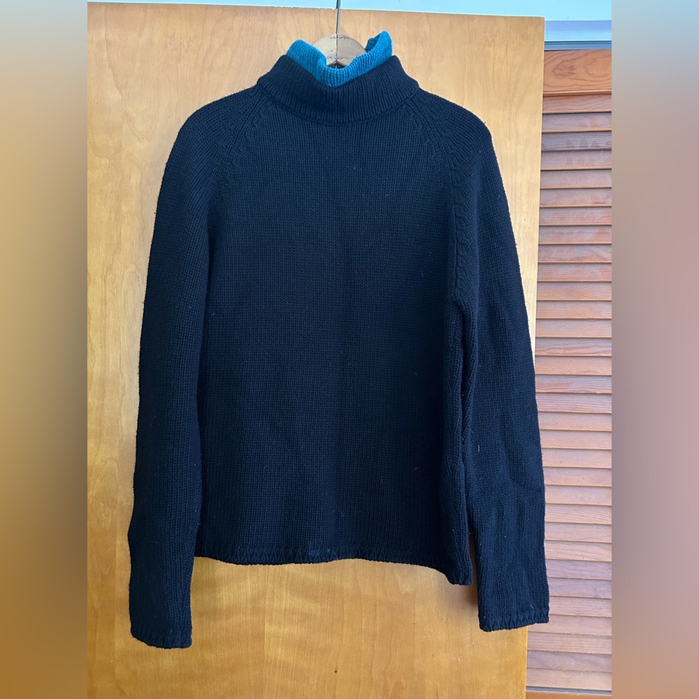 Jil Sander Black Turtleneck Sweater